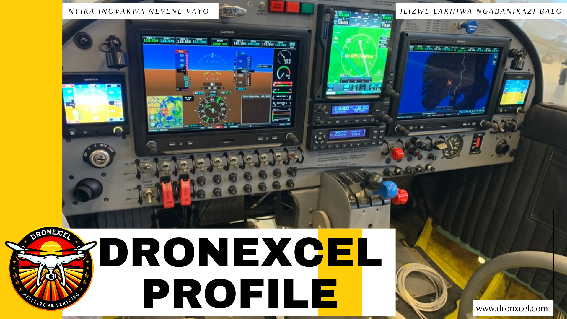 DronXcel company profile slide 1