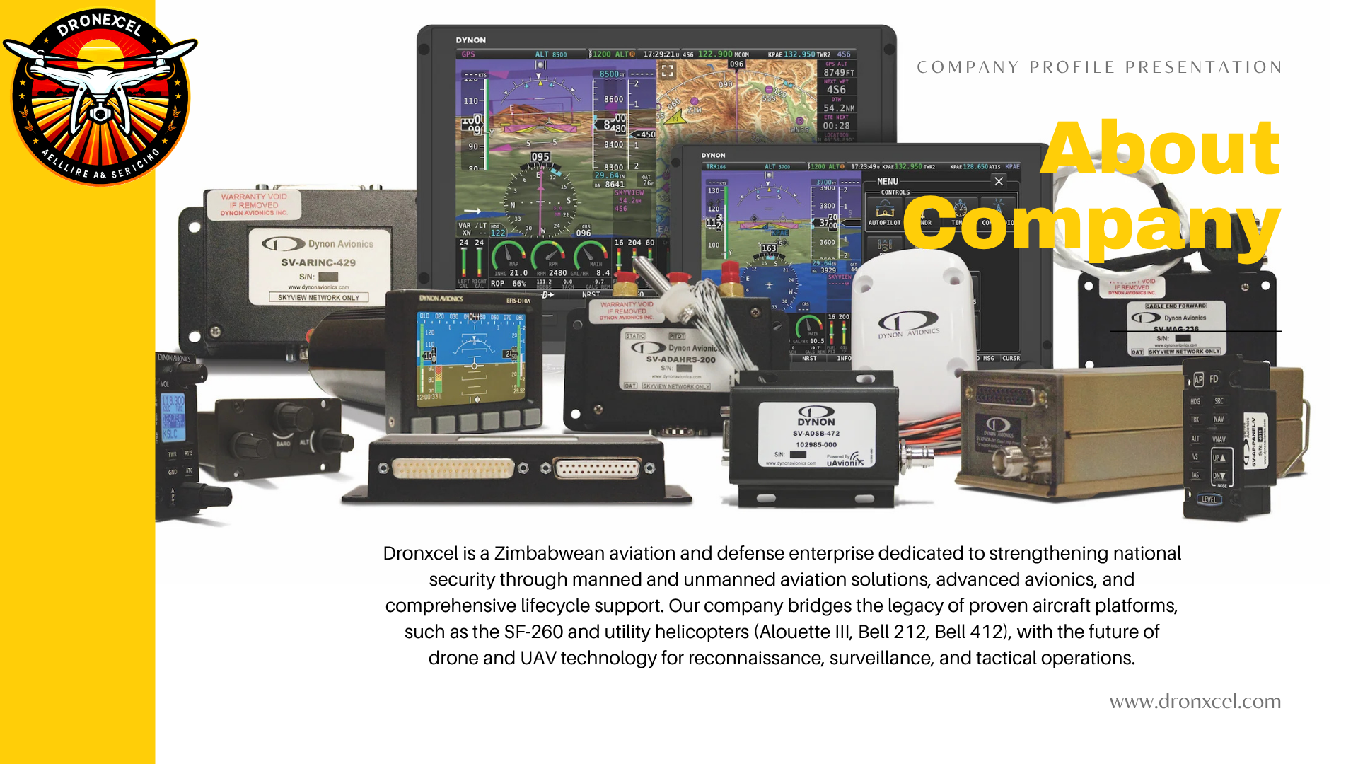 DronXcel company profile slide 3