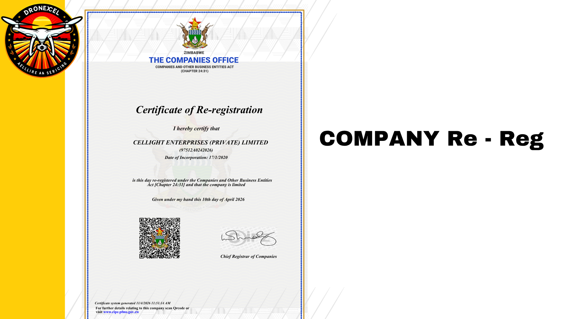 DronXcel company profile slide 7