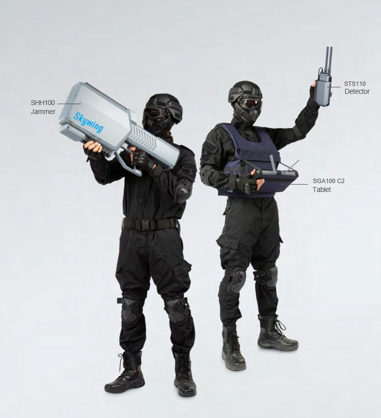 SPS110 Portable jammer gun for commercial drones and FPVs. - official image 5