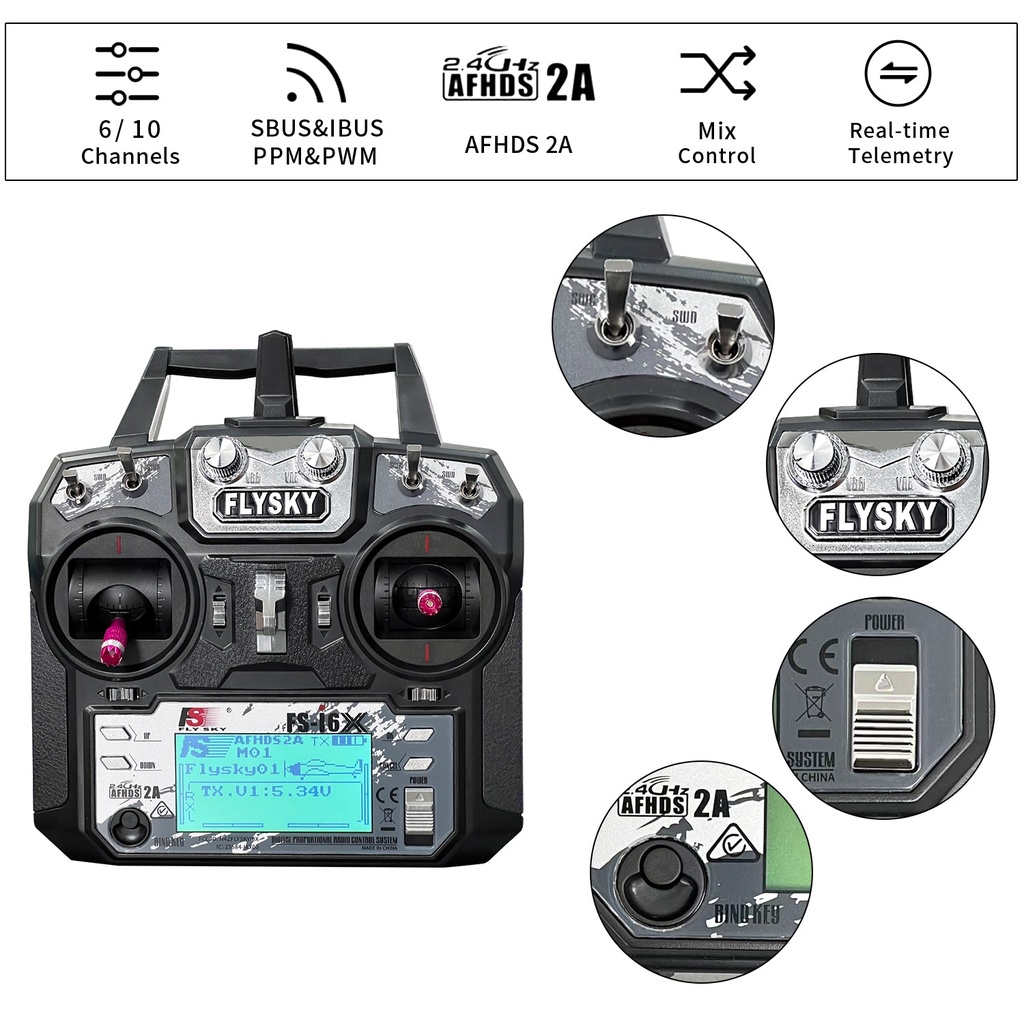 Control (FLYSKY FS-i6X with FS-iA10B Receiver) - supporting image 2